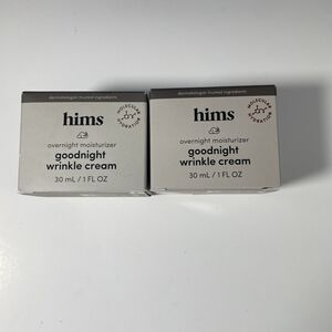 New Set of 2 Hims Goodnight Wrinkle Cream Overnight Moisturizer 1oz/30mL Per